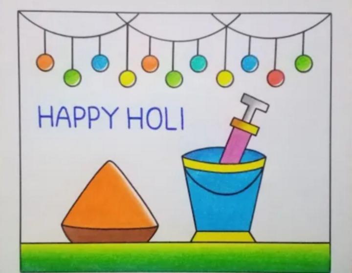 How to draw happy holi poster _ Pallavi Drawing Academy _ - video  Dailymotion-saigonsouth.com.vn